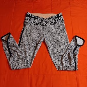 Lululemon Athletica Black and White Patterned Leggings
